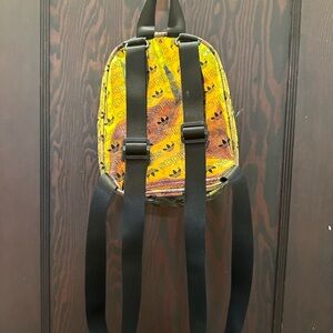 Adidas Iridescent Mini Backpack with Multi Color Trifoil Print
